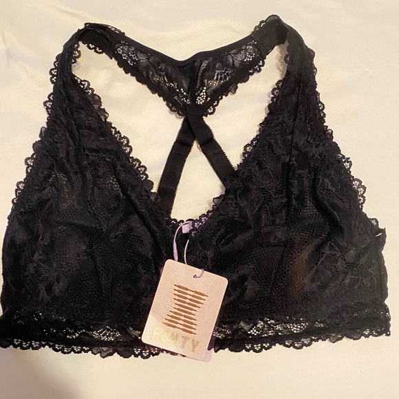 Savage x Fenty NWT Floral Lace Racerback Bralette size 1X - Picture 2 of 5